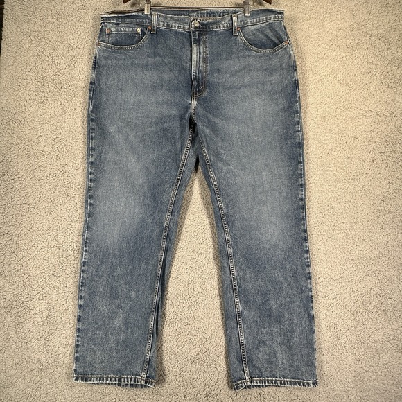 Levi's 559 Relaxed Straight‎ Leg Jeans Mens Sz 42X30 Blue Denim Street Work Wear - Picture 1 of 14